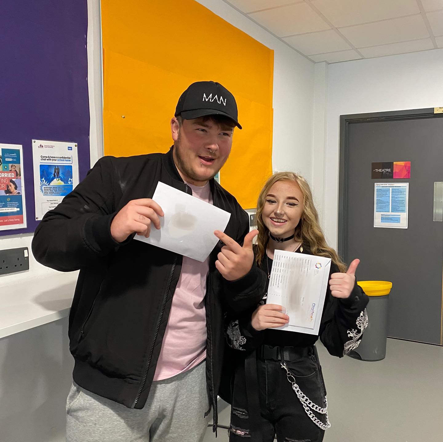 Year 11 students collect GCSE results